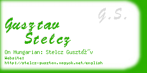 gusztav stelcz business card